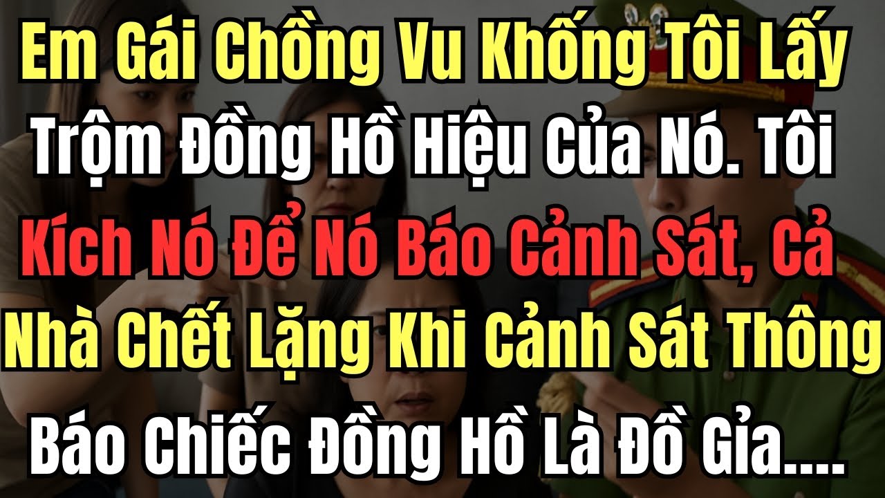 Em Gái Chồng Vu Khống Tôi Lấy Trộm Đồng Hồ Hiệu Của Nó. Tôi Kích Nó Để Cho Nó Báo Cảnh Sát, Cả Nhà C