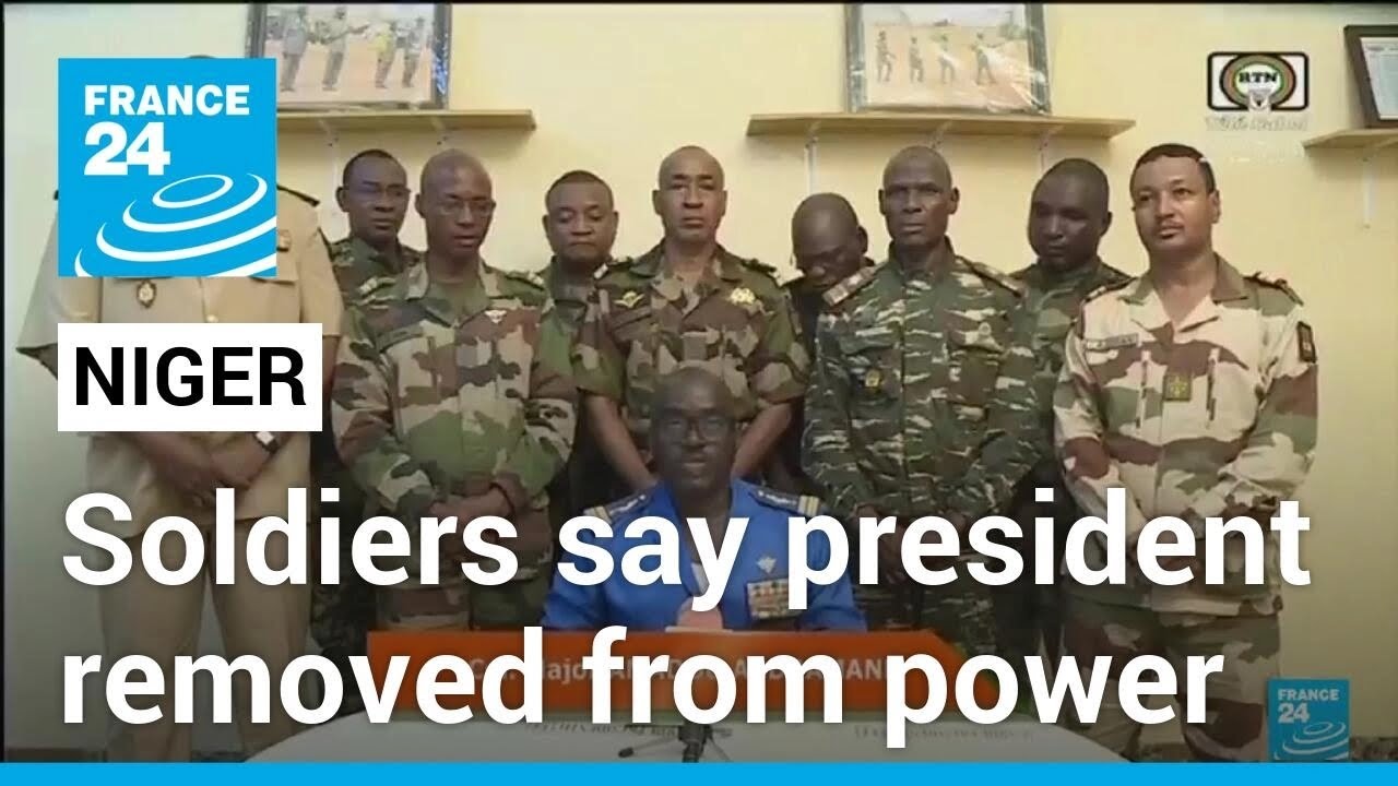Niger soldiers say President Bazoum has been removed, borders closed • FRANCE 24 English