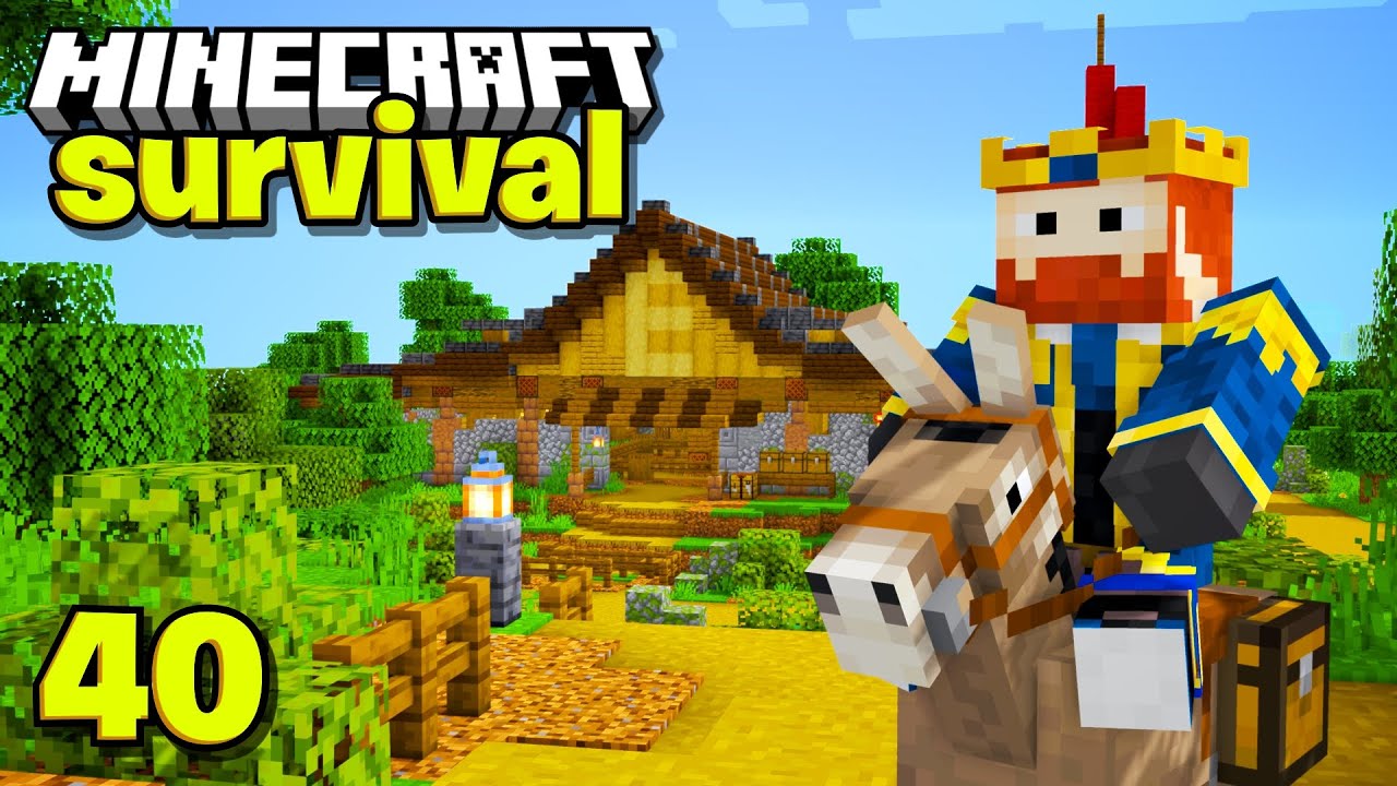 Ik Bouw Een Gigantische Stal Voor Mijn Ezels In Minecraft Survival!