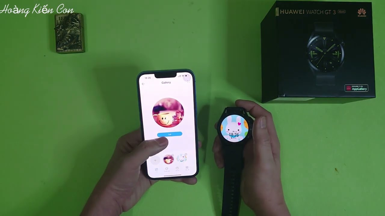 Huawei watch gt 3, Cài hình nền trên ios, lỗi nghe gọi.