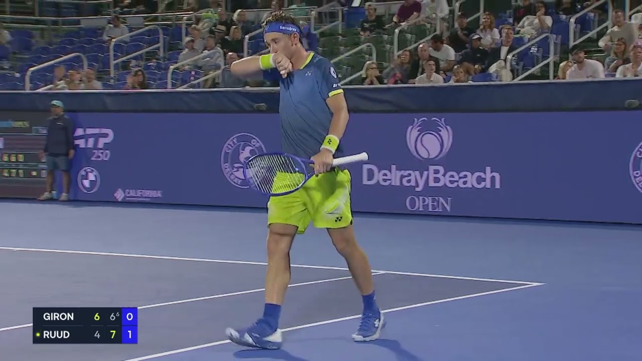 GIRON v RUUD: Thriller i Delray Beach