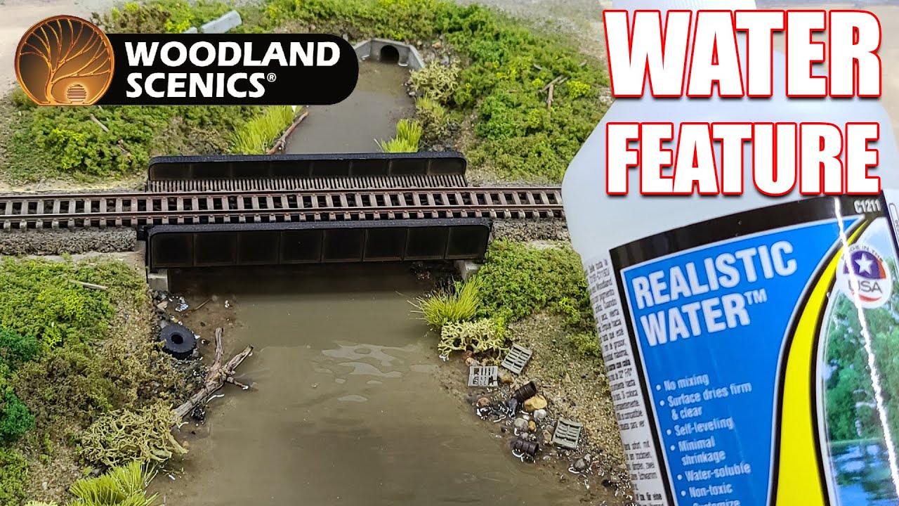 Make a WATER Feature using Woodland Scenics REALISTIC WATER