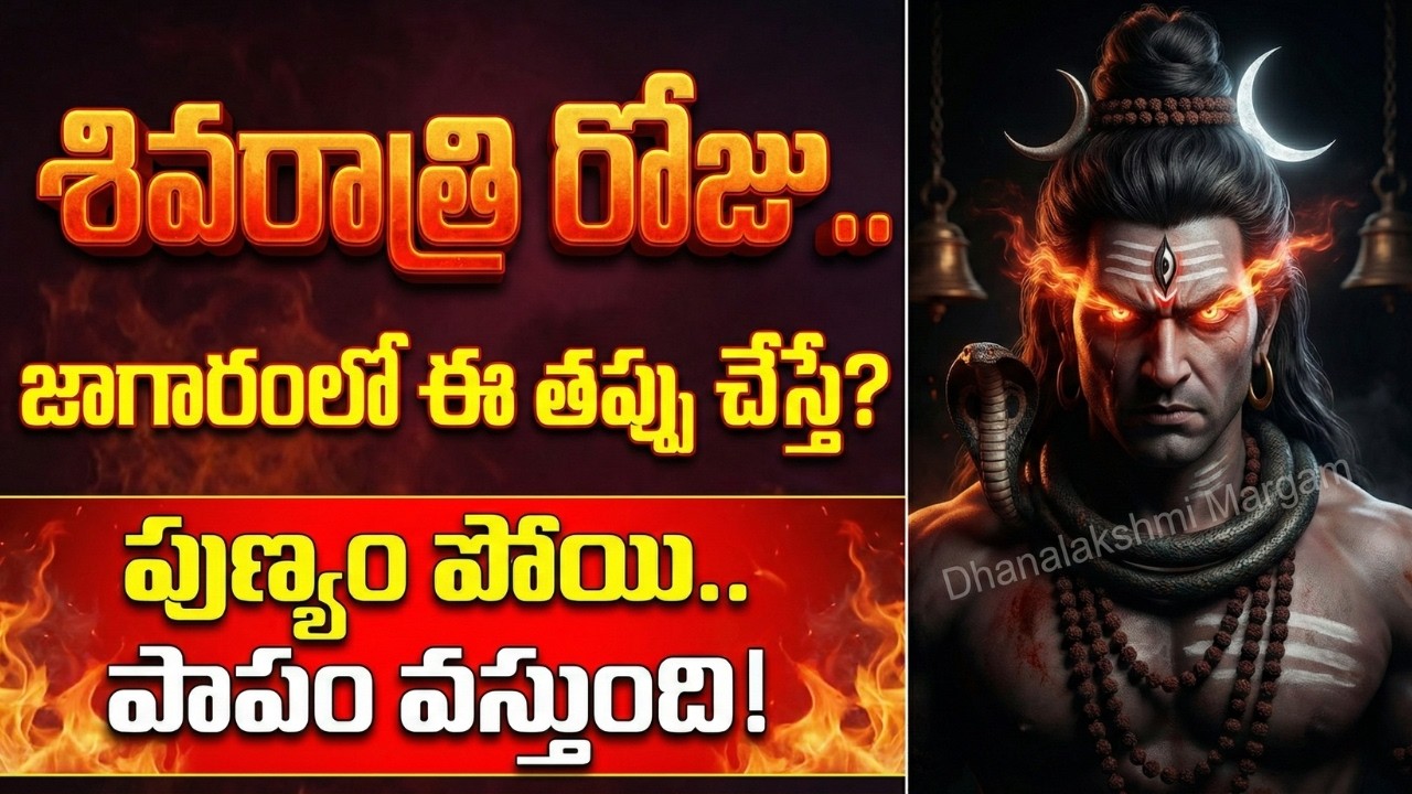వరాత్రి జాగారం: పొరపాటున కూడా ఈ ఒక్క తప్పు చేశారో.. శివుడి ఆగ్రహానికి గురవుతారు! Shivaratri Jagaram