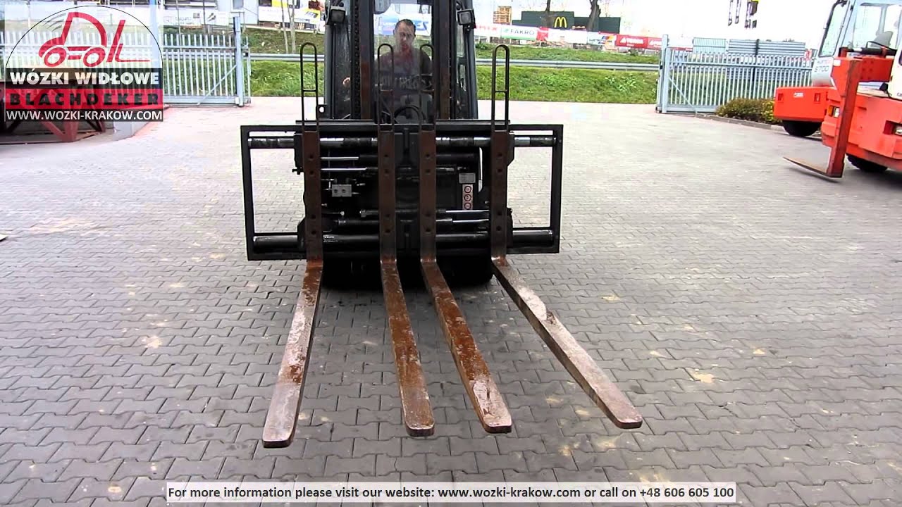 Paletyzer wideł z przesuwem bocznym Side shifting fork palletizer Griptech DPKI 80 S