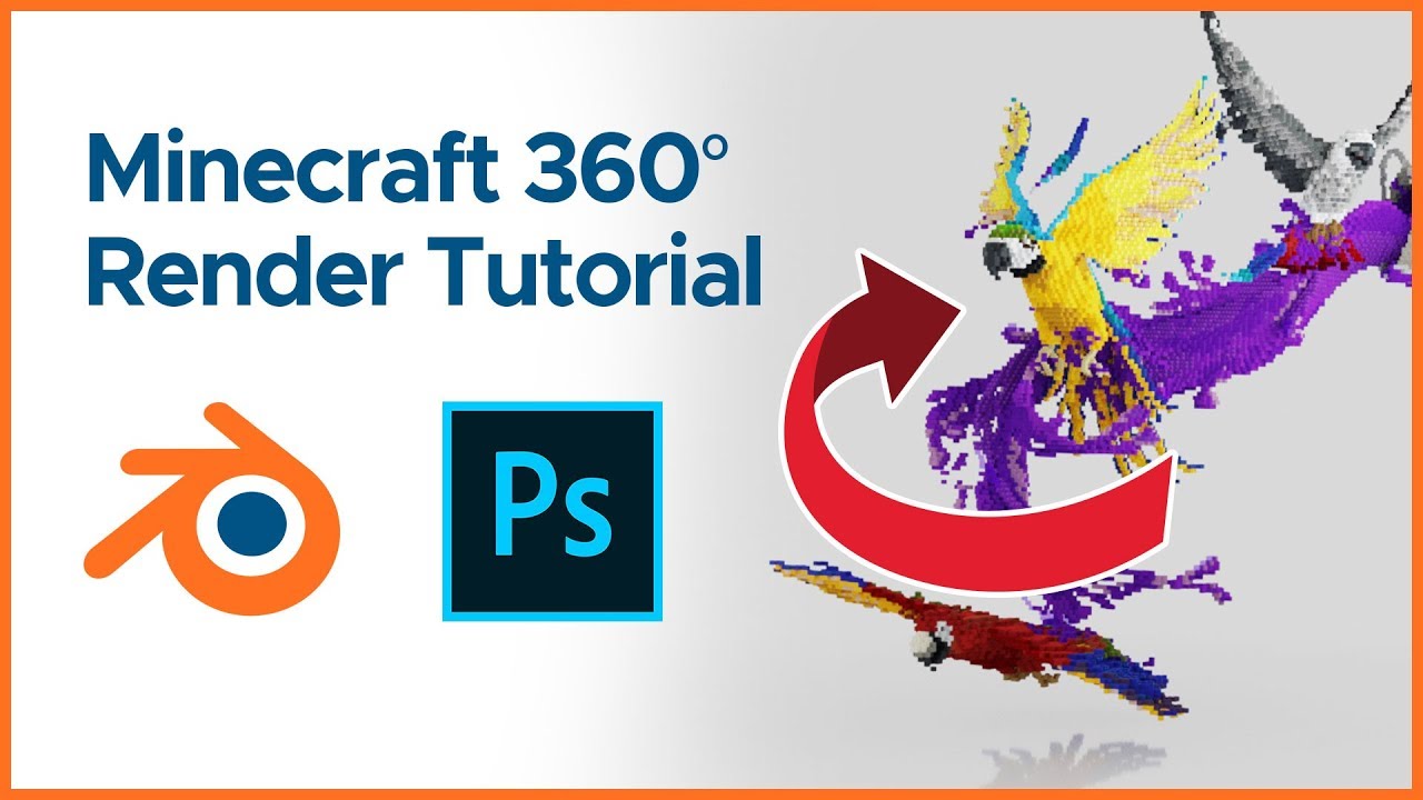 Урок по рендерингу GIF-анимации Minecraft 360° | Blender 2.8 + Photoshop