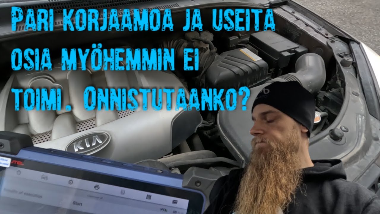 Kia Sportagen ilmastointi vielä mykkä vaikka käynyt parissa korjaamossa ja vaihdeltu osia.