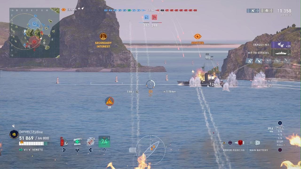 Playing V.Veneto as V.Veneto . World of Warships Legends