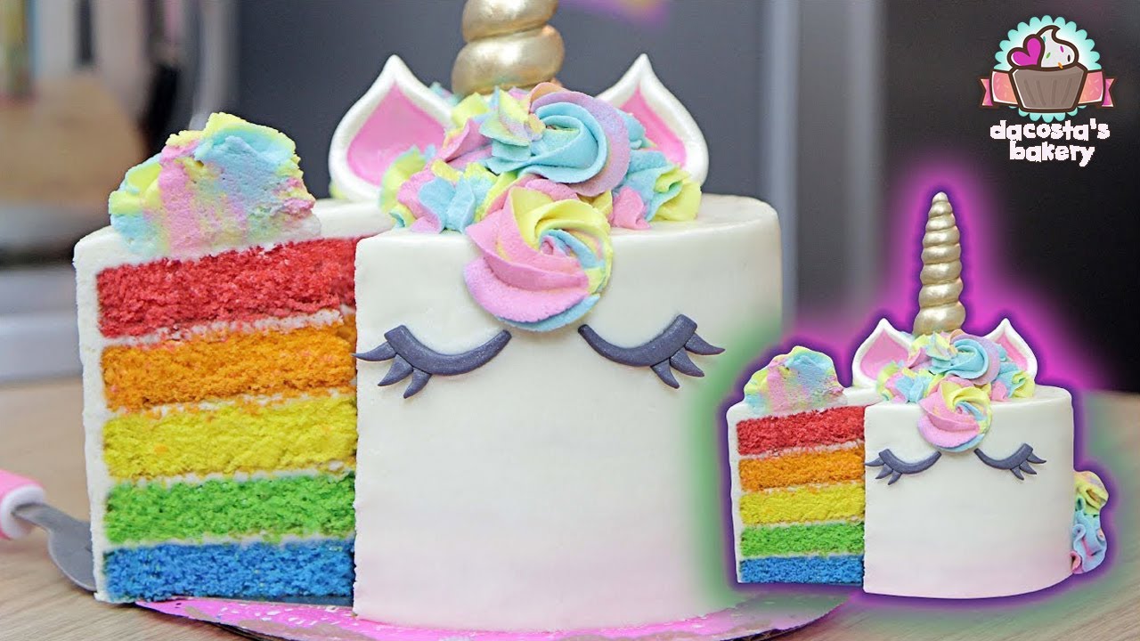 HAZ UN PASTEL UNICORNIO - ARCOÍRIS | DACOSTA'S BAKERY