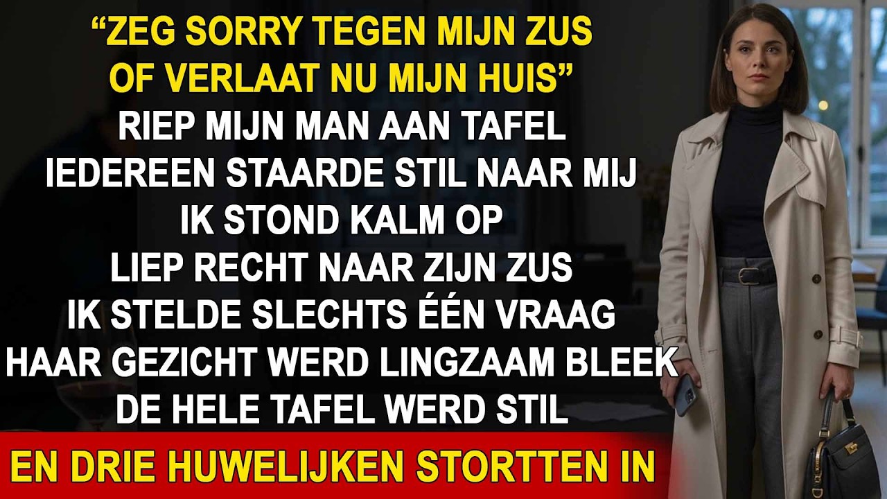 Zeg sorry of ga weg! Mijn man wist niet dat ik zijn geheim al kende.