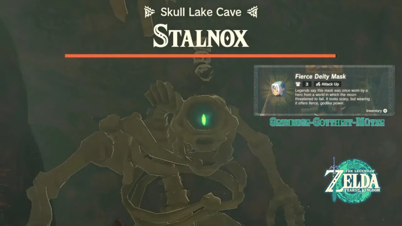 Stalhinox besiegen - H&ouml;hle am Totenkopf-Teich - GrimmigeGottheit M&uuml;tze bekommen / Stalnox