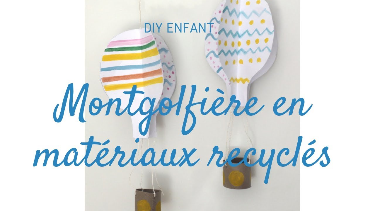 DIY montgolfière en papier