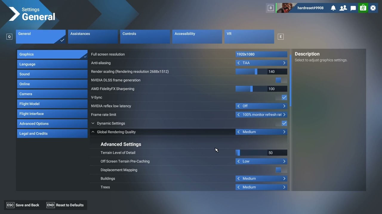 Как изменить уровень детализации ландшафта в Microsoft Flight Simulator 2024