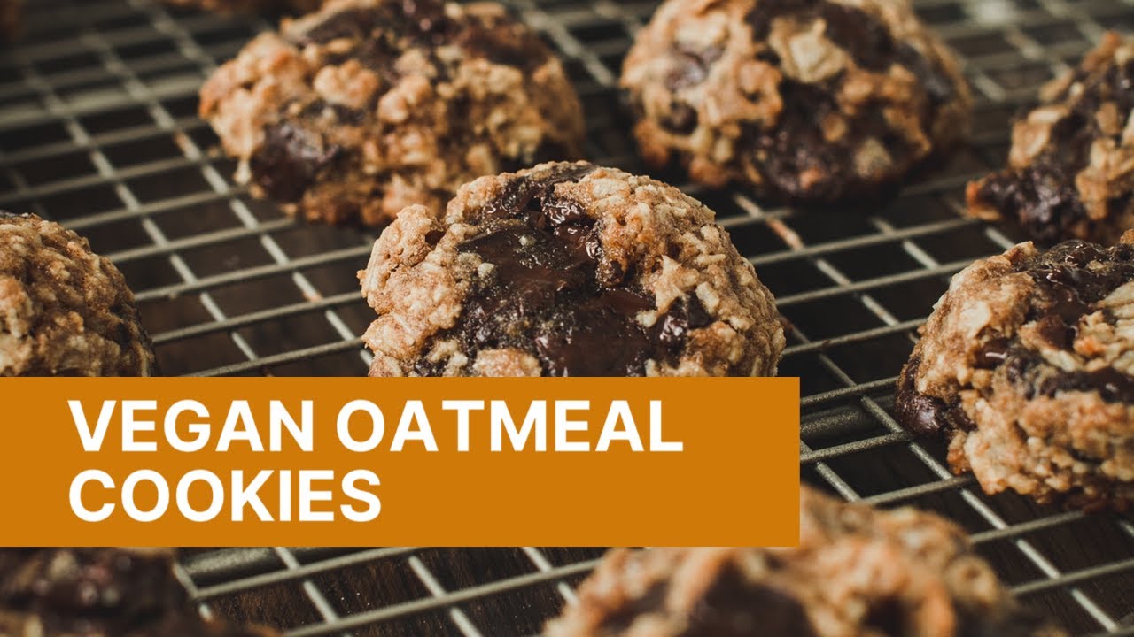 Vegan Oatmeal Cookies (Egg Free and Dairy Free)