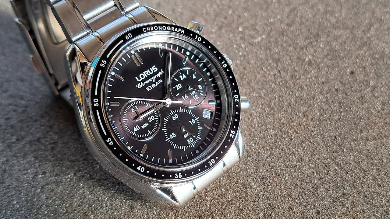 LORUS Chronograph watch | how to replace battery.