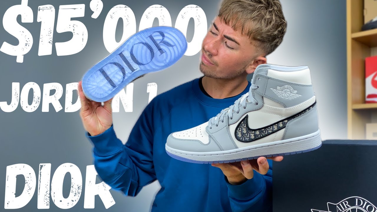 THESE COST $15000... DIOR JORDAN 1 HIGH REVIEW & UNBOXING