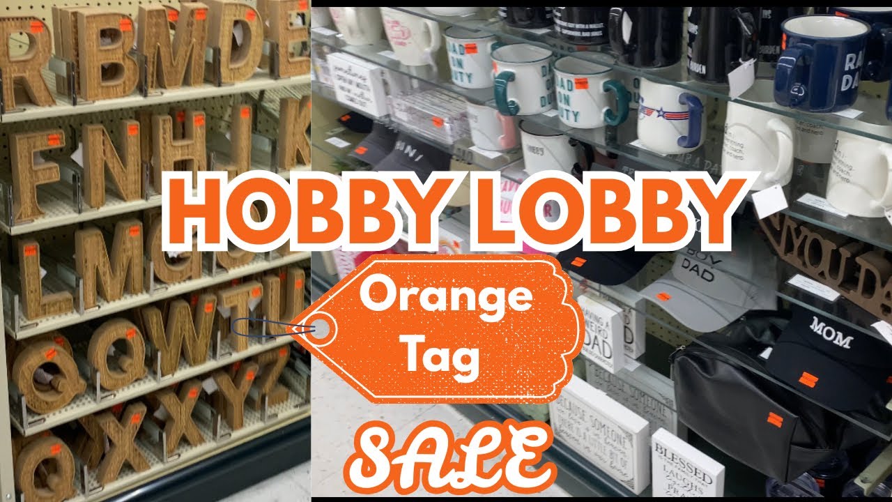Распродажа оранжевых ценников в Hobby Lobby