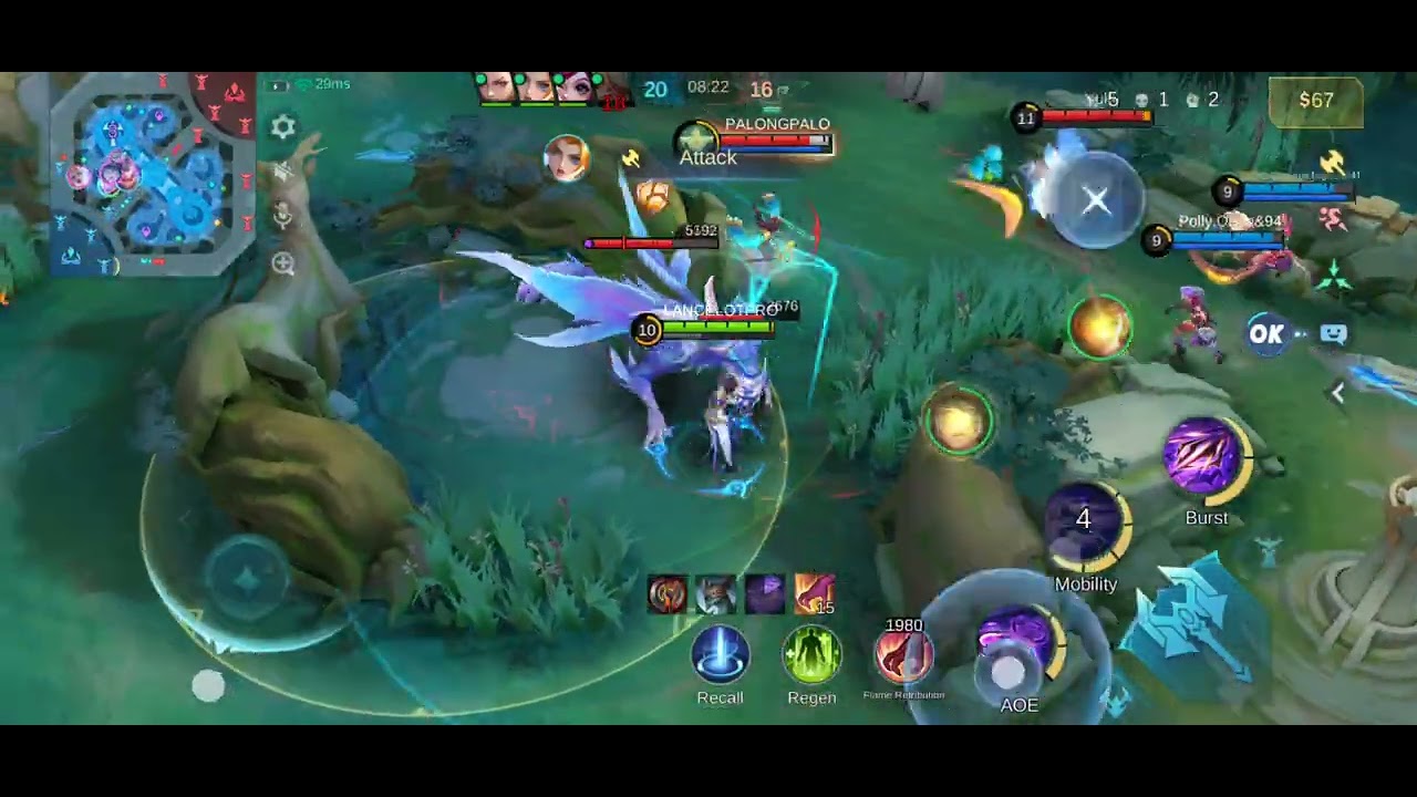 Dyroth combo in game