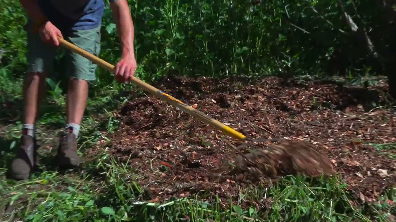 Cover Crop Mow Down with Weed Wacker and Machete