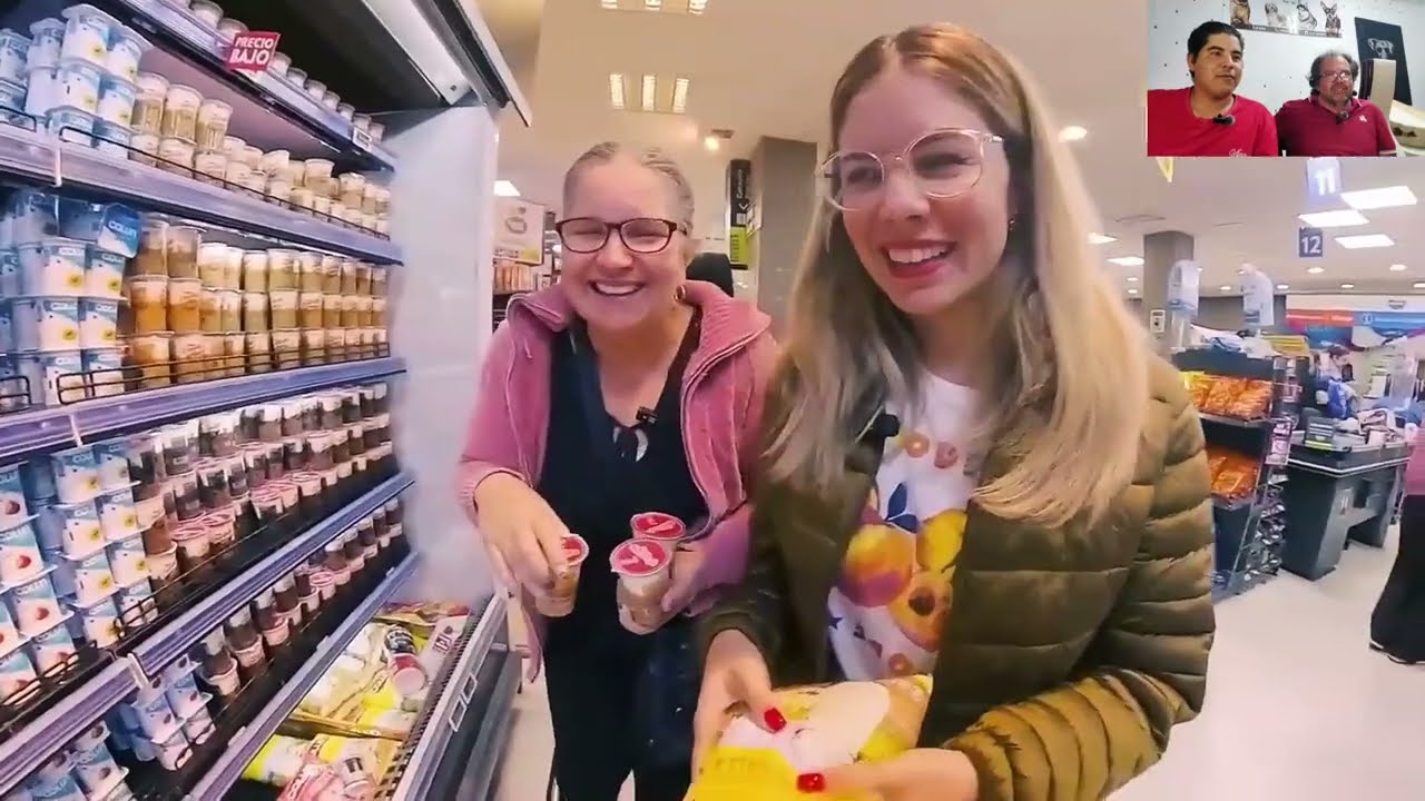 Abuelo cubano y su yerno reaccionan a Chile..nauris le compra a su mamá todo lo q desea de la tienda