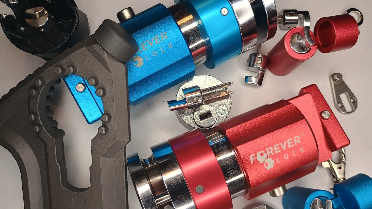 Opening and Gutting a Forever Lock V2 Motorcycle Brake Lock with method from Mitch Priyer