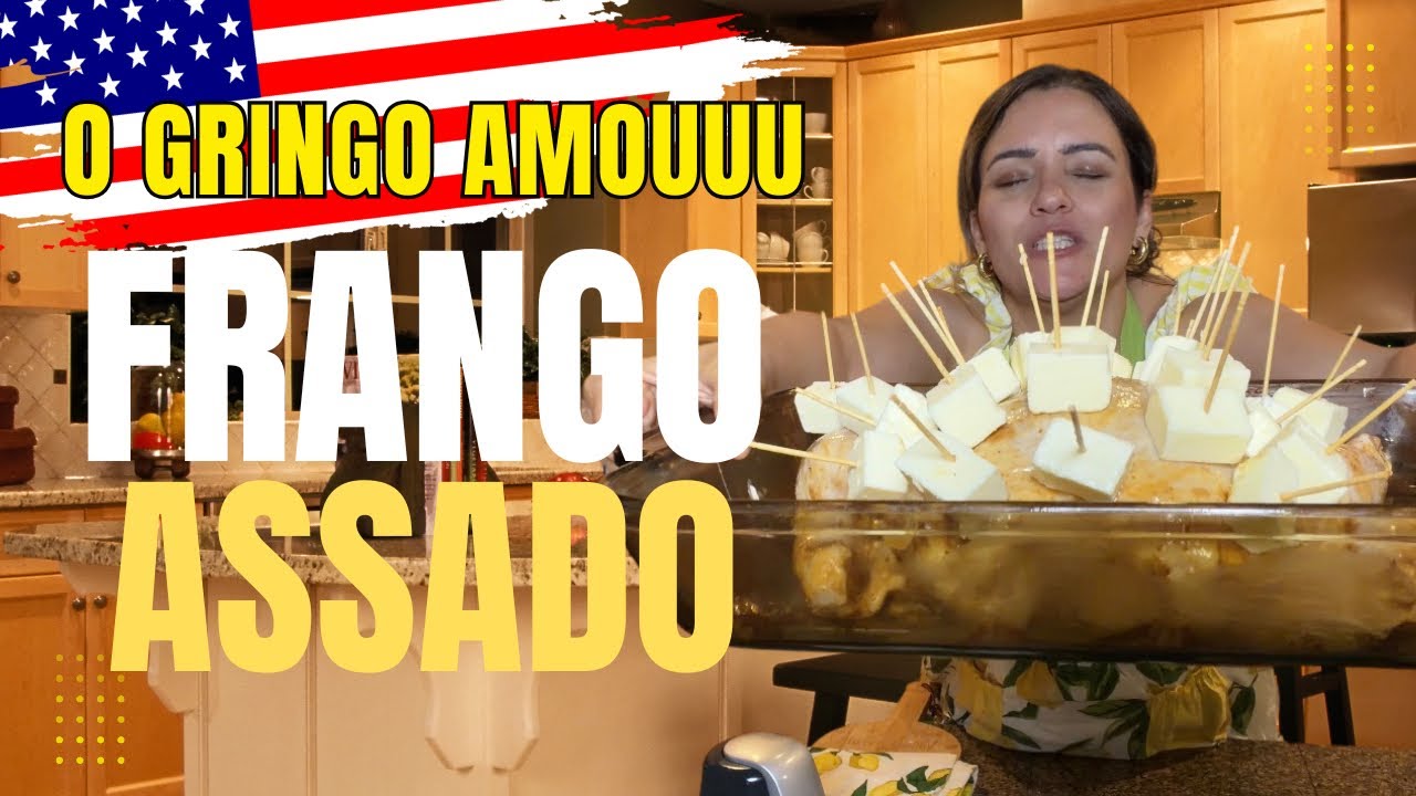 Até o gringo 🇺🇸 ficou chocado! Como deixar o frango DOURADINHO e suculento? #receitas 