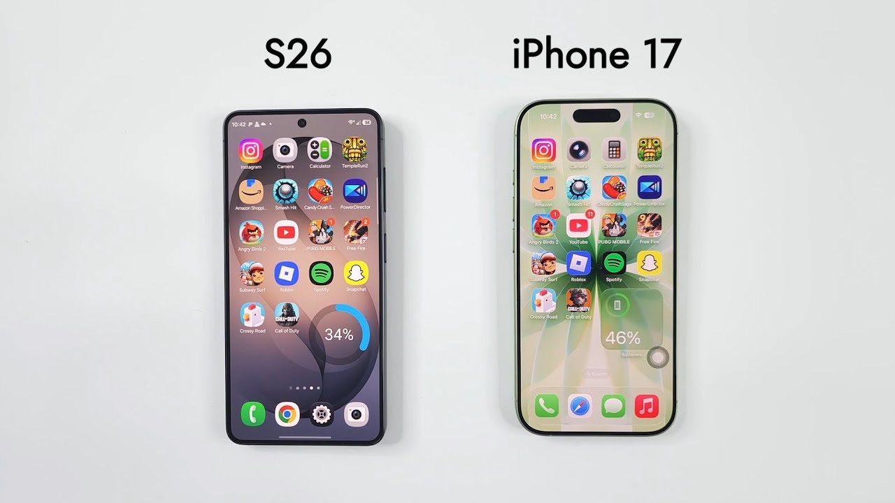 Samsung S26 vs iPhone 17 - SPEED TEST!