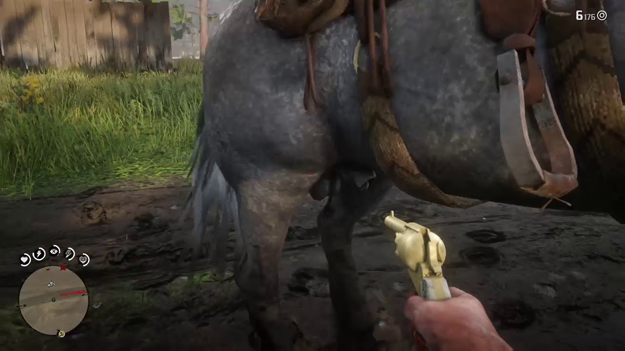 red dead redemption 2 funny moment shooting horses balls off
