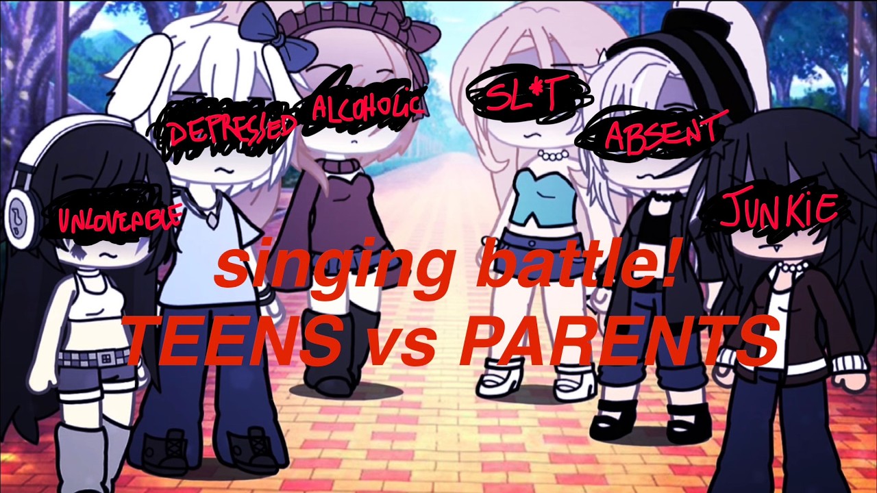 Teens vs Parents singing battle // gacha life // sg // by m!ra🌸