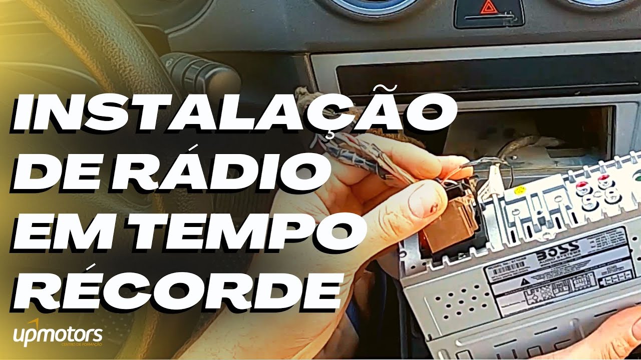 INSTALAÇÃO DE RÁDIO no chicote original muito RÁPIDO ; UPMOTORS