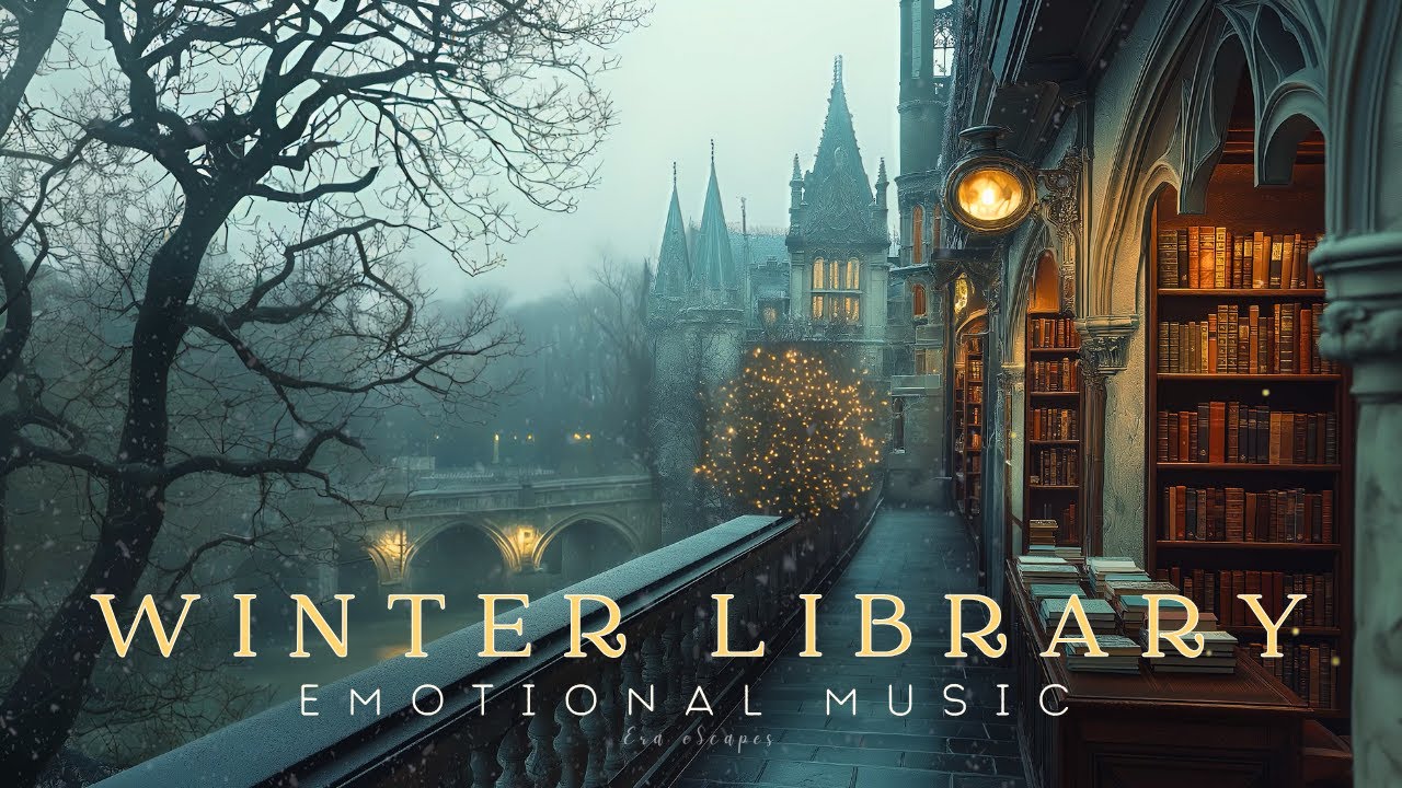 Outdoor Gothic Library Ambience | Classical Dark Academia Emotional Music