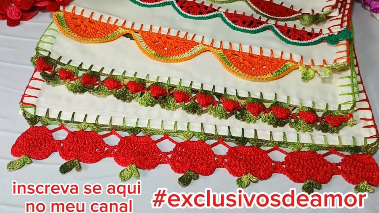 Barradinhos, #crochet , frutinhas feitos com meus  #exclusivosdeamor  (@lucianaviecili3628 