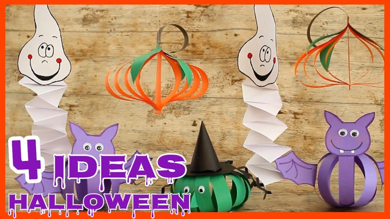 4 IDEAS DE HALLOWEEN PARA DECORAR || DIY