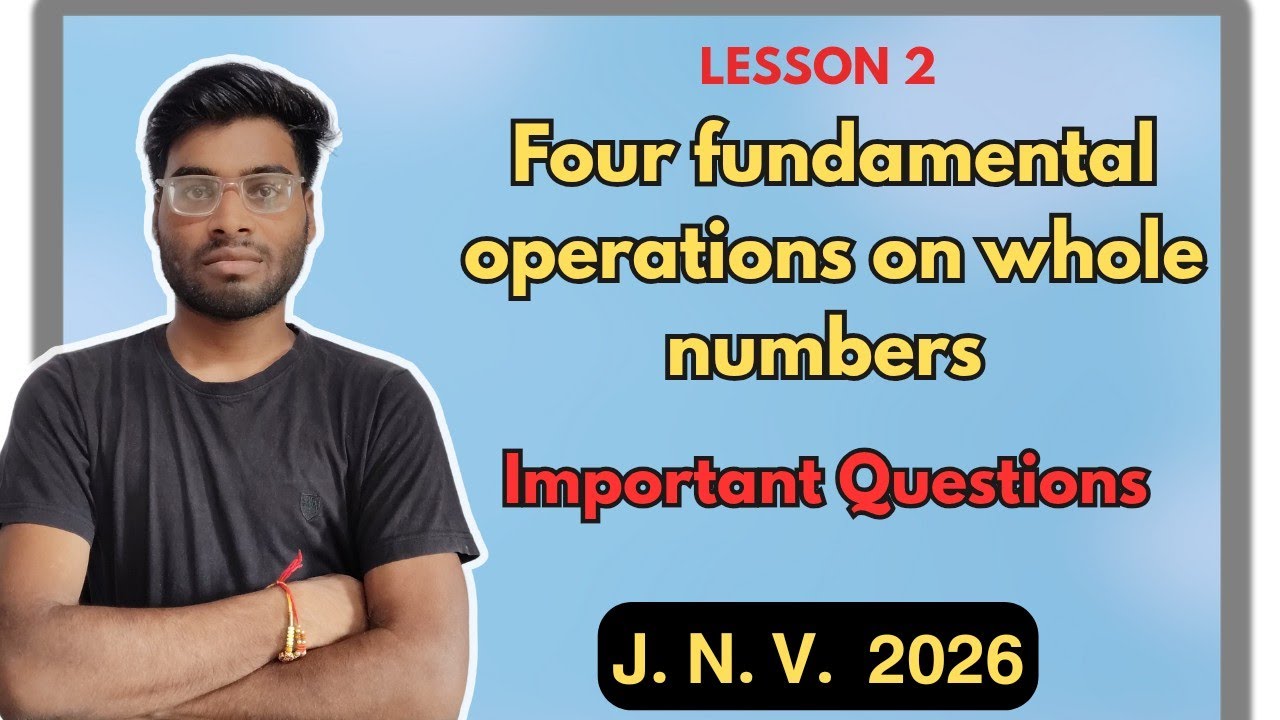 Four fundamental operations on whole number || questions solving || important questions || 🔥👍🔥