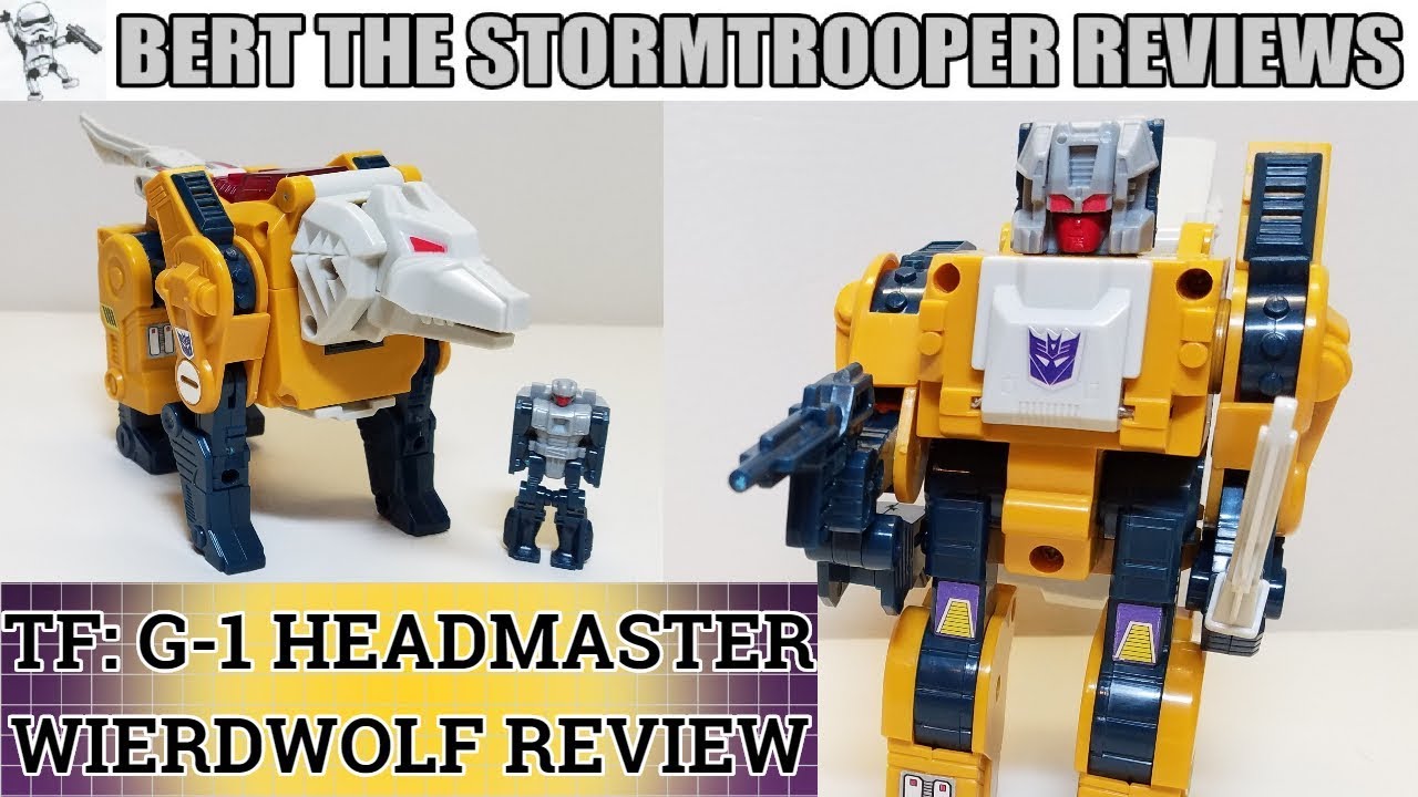 Transformers Generation 1 HEADMASTER WEIRDWOLF G1 (KO) Review! Bert the Stormtrooper Reviews!