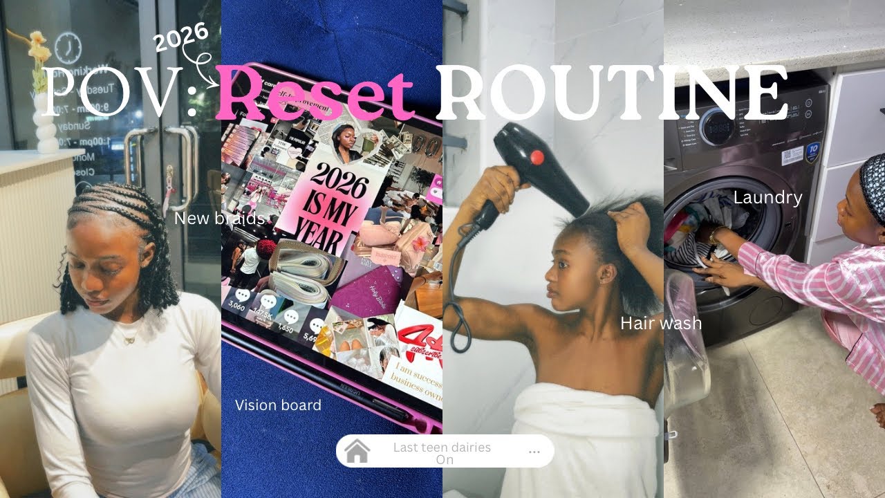 2026 RESET ROUTINE|Lock in with me! Laundry,vision board,cleaning,maintenance,rebrand|✨🌷💓🇬🇭