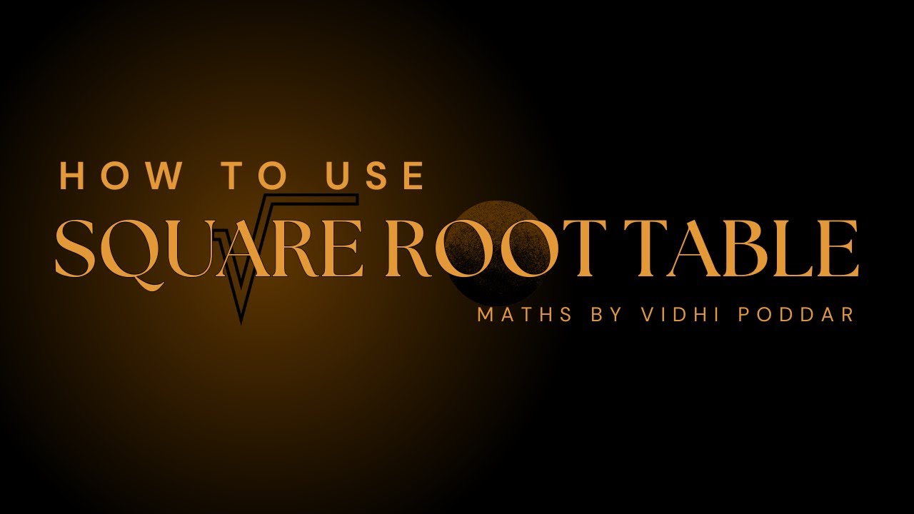 How to Find Square Roots Using Square Root Table | ICSE Class 10 #exam #boards2026 #squareroot #icse