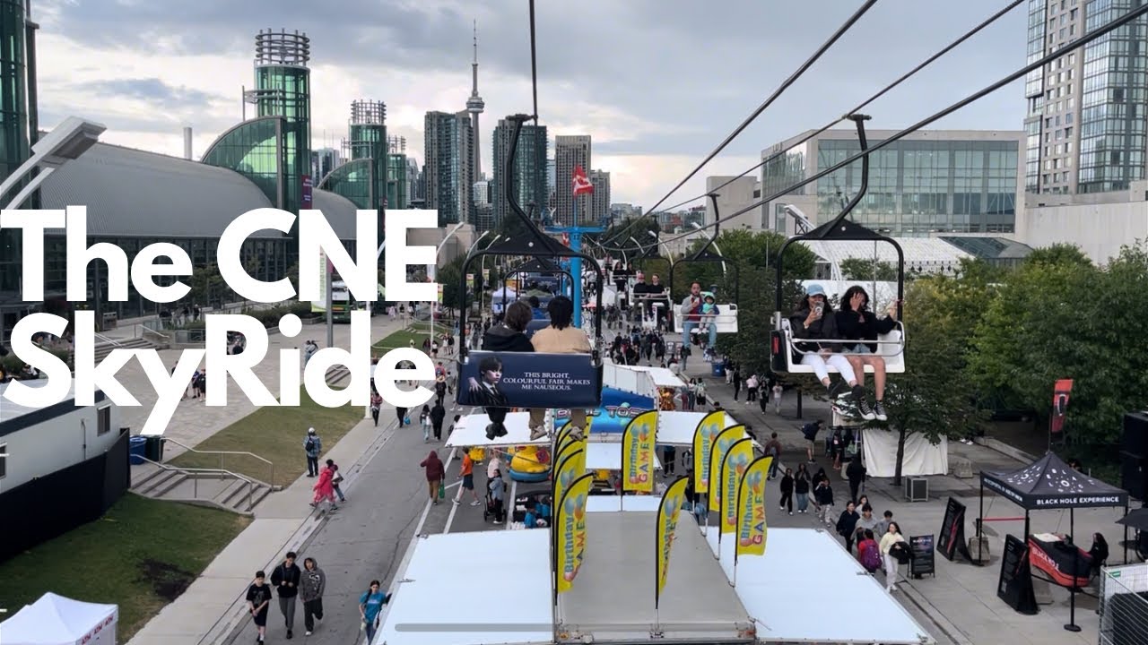 POV: Riding the Skyride at the 2025 Canadian National Exhibition
