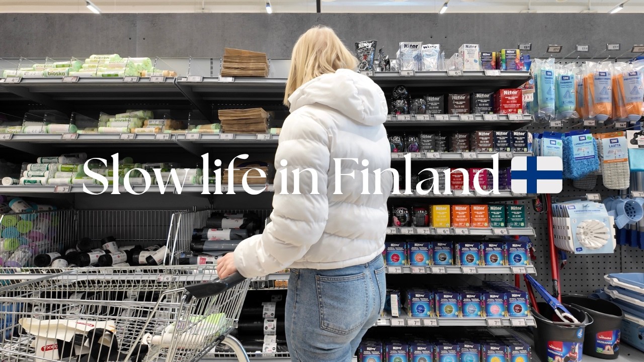 Silent Cozy Vlog 🌿  Everyday Life in Finland 🌿 Grocery shopping, Remote Working, Calm Evening