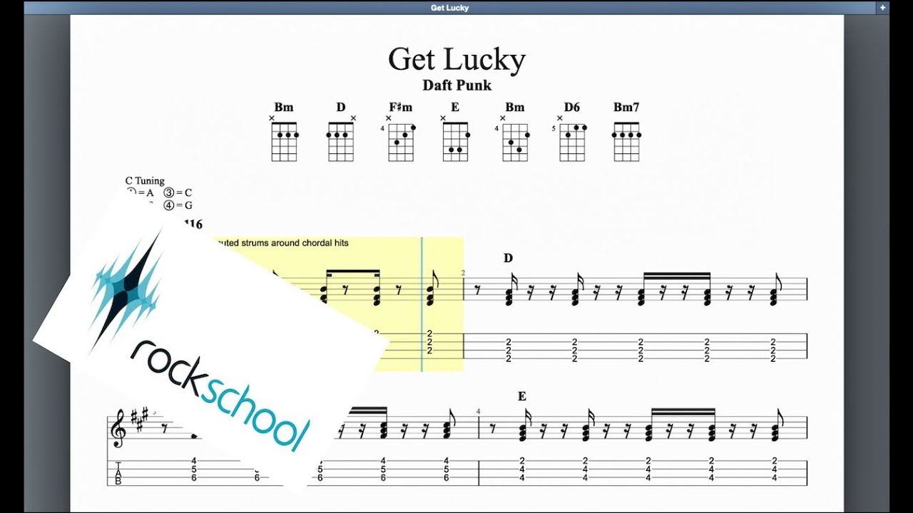 Get Lucky Rockschool Grade 5 Ukulele