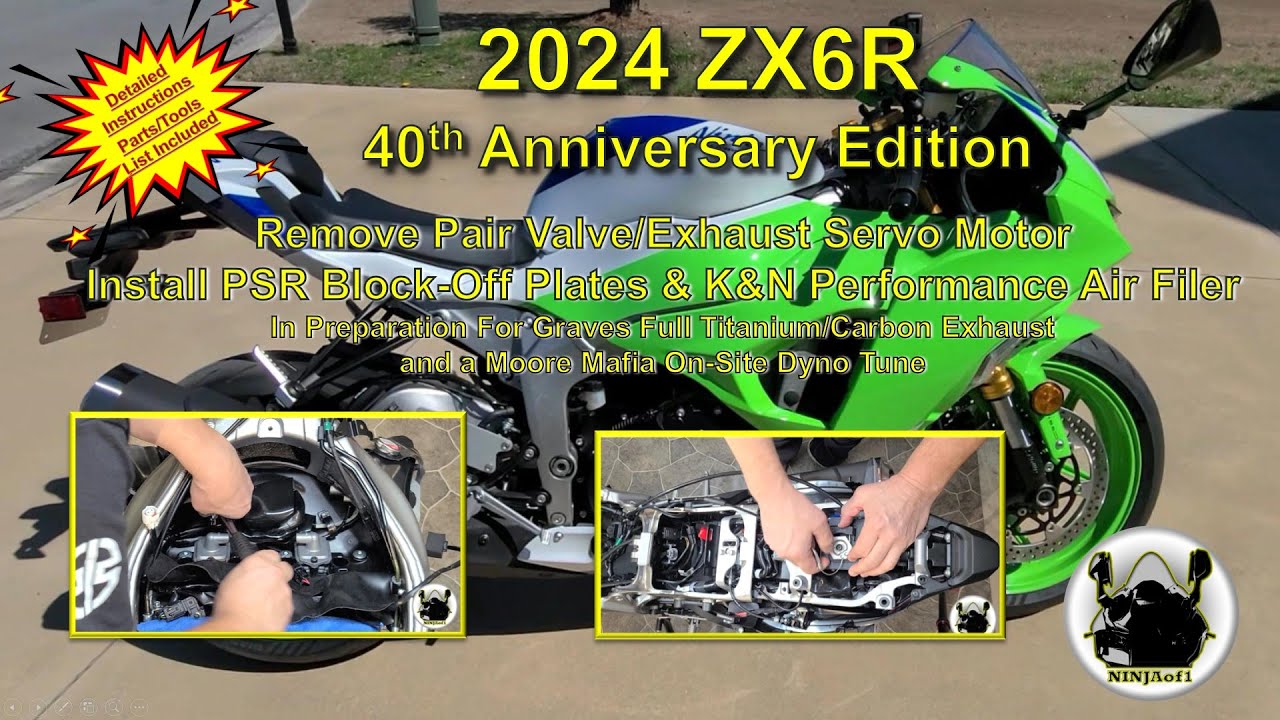 2024 ZX6R 40th Anniversary Edition: Delete Emissions, Preparation for Graves Full Titanium Exhaust
