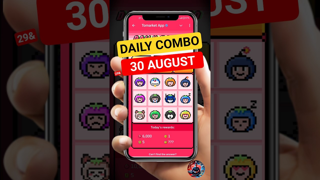 Tomarket daily combo 30 August | tomarket daily combo today | tomarket today combo | #shorts