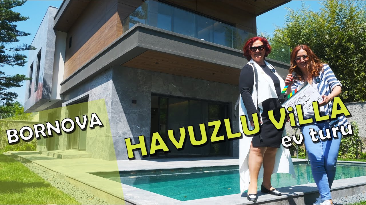 İZMİR BORNOVA - HAVUZLU SIFIR VİLLA (EV TURU)