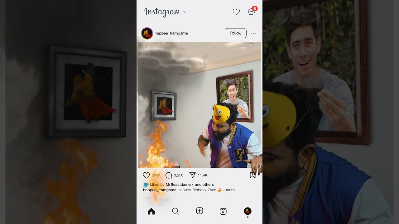 Zach King Birthday Blast 🍰💥 - India 🇮🇳 #zachking #zackkingmagic #firemagic #funny #india