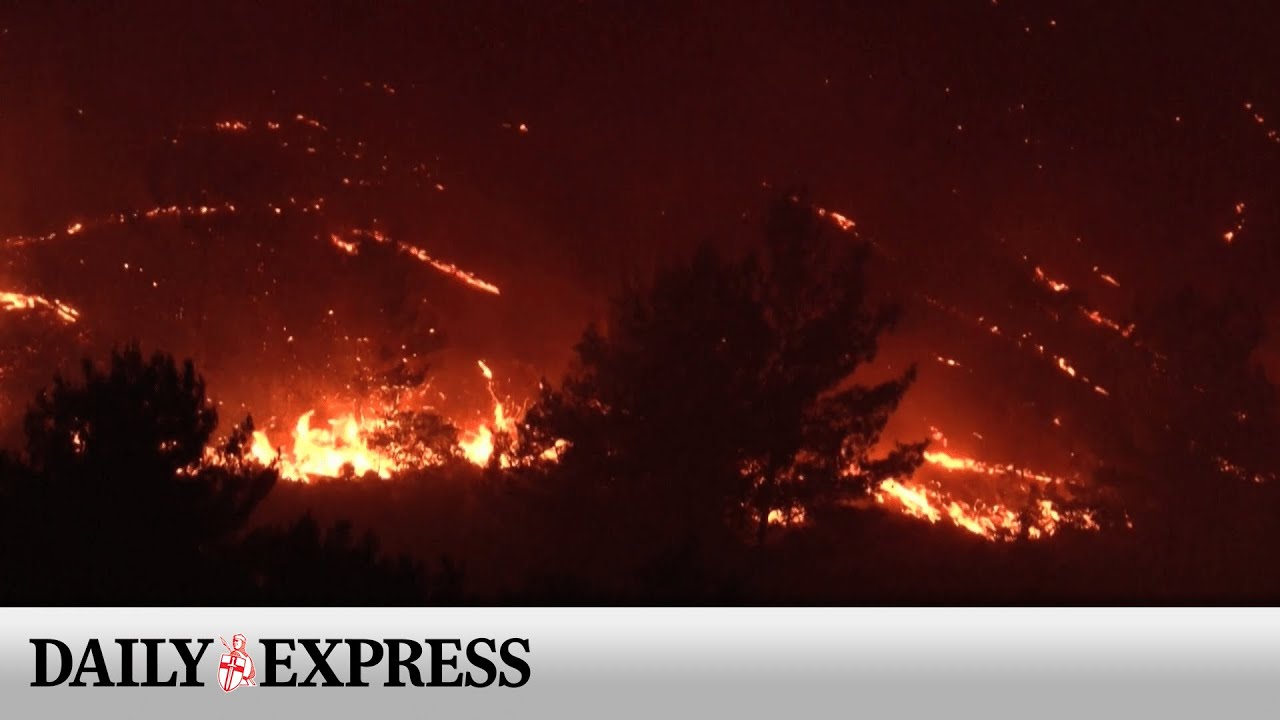 Brits flee Rhodes wildfires as evacuations ordered for Corfu