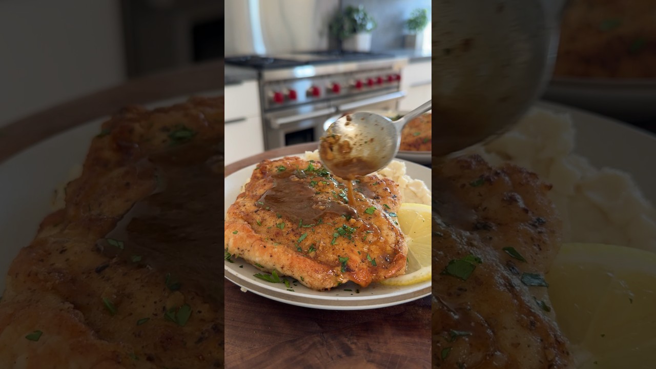 Pan seared chicken with lemon butter sauce✨