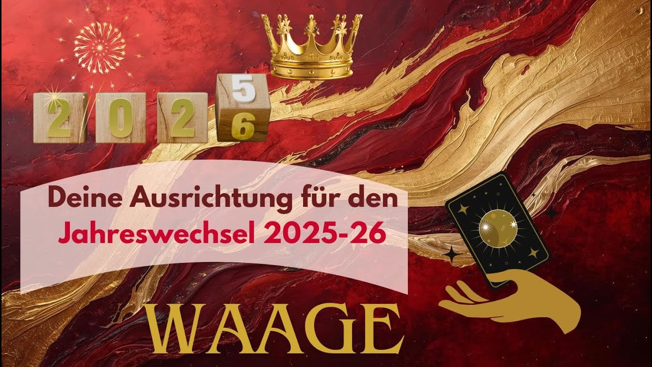 WAAGE- Deine Legung zum JAHRESWECHSEL 2025-26 ❤️🌈💃💎