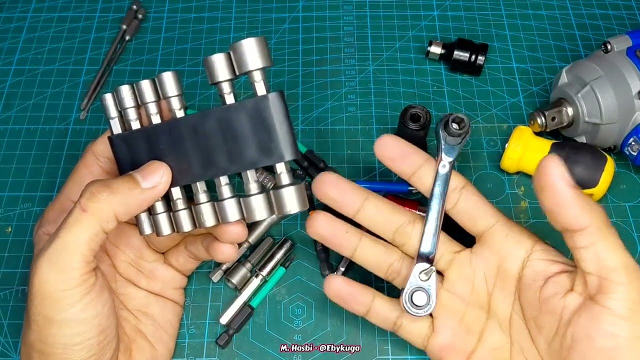 Mata obeng dan extention paling praktis. Ratchet 1/4 mini