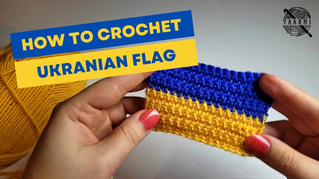 HOW TO CROCHET: Ukrainian Flag (SUPER EASY TUTORIAL!)