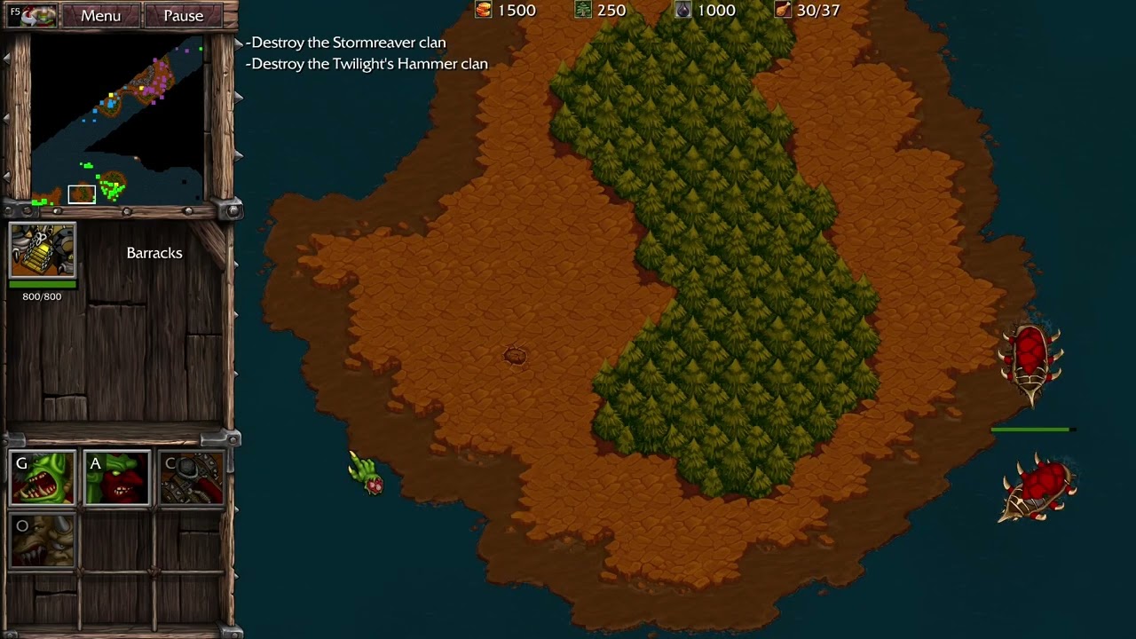 Warcraft 2 Remastered - Tides of Darkness - Orc Campaign - Act IV Tides of Darkness (No Commentary)