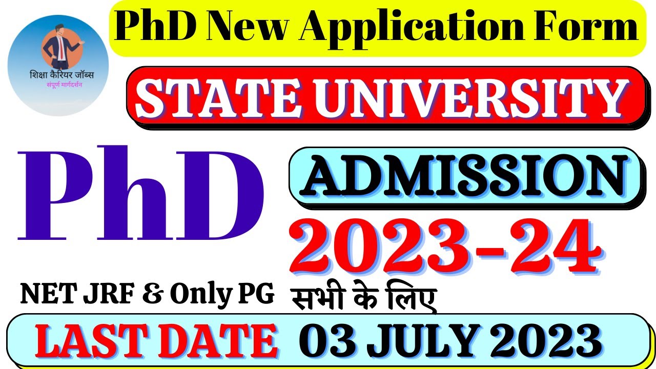 Phd admission 2023 || Phd new application form 2023 || phd application form || phd admission #phd
